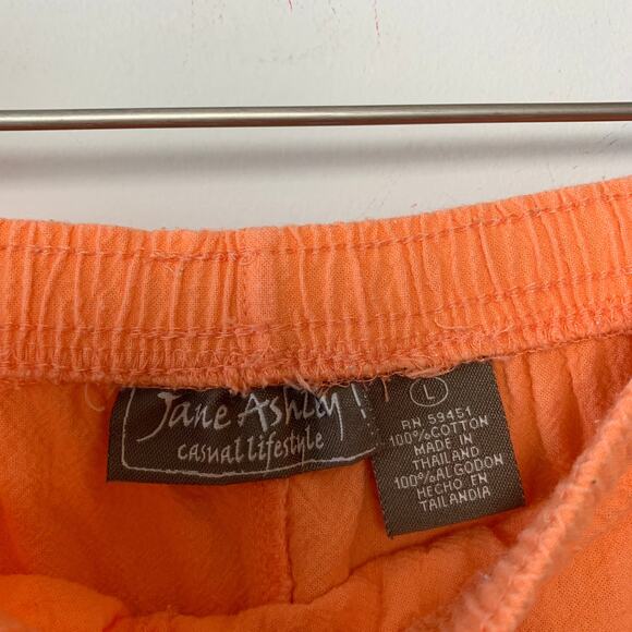 Vintage 90s Jane Ashley Matching Set Pants and Top Butterflies Orange Large - Picture 4 of 10
